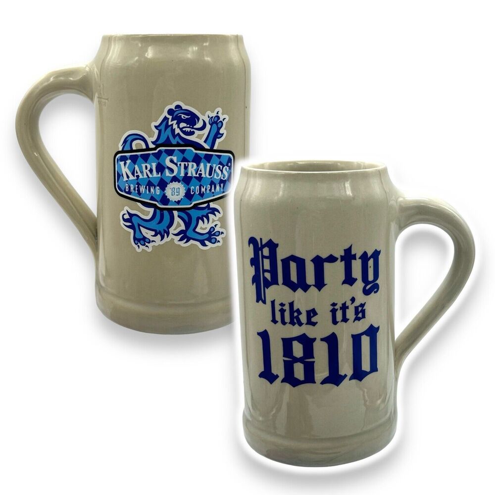 Karl Strauss Brewing Beer Stein Mug PARTY LIKE ITS 1810 Germany CEM180113 Large